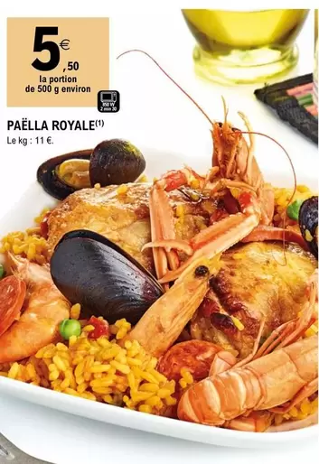 Paëlla Royale offre à 5,5€ sur E.Leclerc