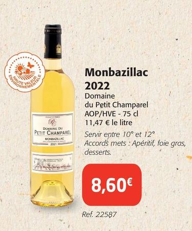 Domaine Du Petit Champarel - Monbazillac 2022