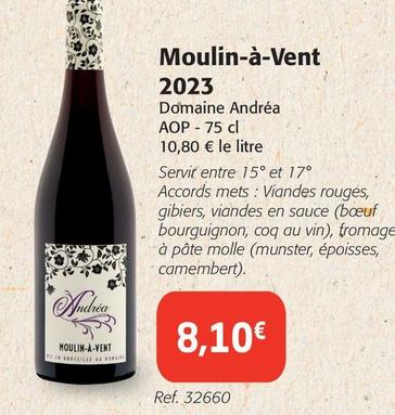 Domaine Andréa - Moulin-à-Vent 2023