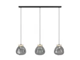 Suspension en verre fume MAGACELA E27 3X40W offre à 479€ sur Keria Luminaires