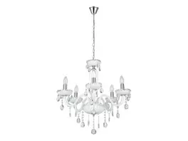 Lustre verre blanc CARPENTO E14 5X40W offre à 249€ sur Keria Luminaires