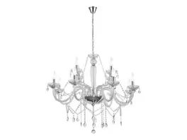 Lustre verre argenté BASILANO 1 E14 12X40W offre à 799€ sur Keria Luminaires