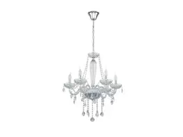 Lustre verre argenté BASILANO 1 E14 6X40W offre à 299€ sur Keria Luminaires