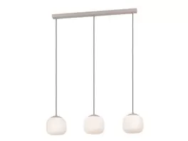 Suspension verre taupe COMINIO E27 3X40W offre à 179€ sur Keria Luminaires