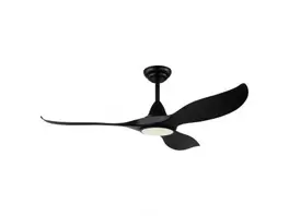 Ventilateur en plastique et métal noir CIRALI 52 led intégrée 16W offre à 425,5€ sur Keria Luminaires