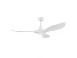 Ventilateur en plastique et métal blanc CIRALI 52 led intégrée 16W offre à 425,5€ sur Keria Luminaires