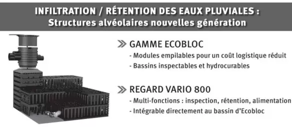 Infiltration / Rétention Des Eaux Pluviales: Structures Alvéolaires Nouvelles Génération  offre sur Ciffréo Bona