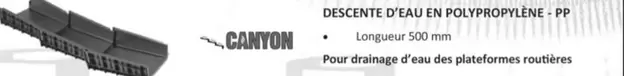 Descente D'Eau En Polypropylene offre sur Ciffréo Bona
