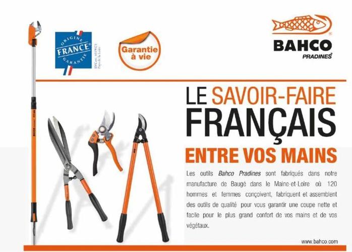 Bahco - Le Savoir-Faire Français Entre Vos Mains offre sur VillaVerde
