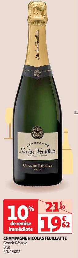 Nicolas Feuillatte - Champagne offre à 19,62€ sur Auchan Supermarché