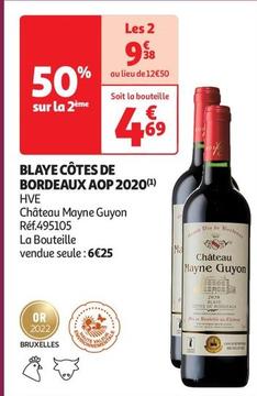 Château Mayne Guyon - Blaye Côtes De Bordeaux AOP 2020