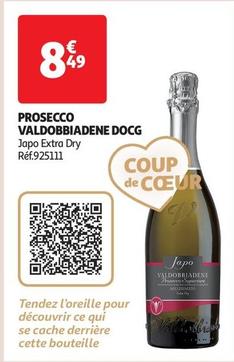 Japo - Prosecco Valdobbiadene DOCG offre à 8,49€ sur Auchan Supermarché