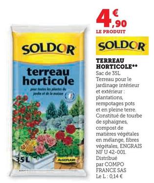Soldor - Terreau Horticole offre à 4,9€ sur Hyper U