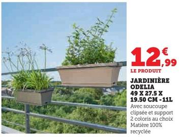 Jardinière Odelia 49 X 27.5 X 19.50 Cm -11l offre à 12,99€ sur Hyper U