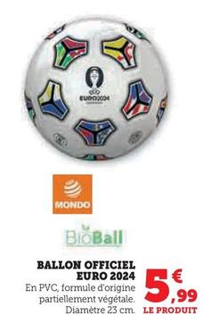 Mondo - Ballon Officiel Euro 2024 offre à 5,99€ sur Hyper U