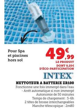 Intex - Nettoyeur A Batterie Zr100 offre à 49,99€ sur Hyper U