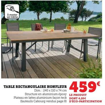 Table Rectangulaire Honfleur offre à 459€ sur Hyper U
