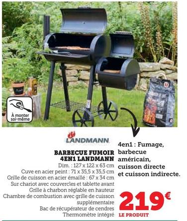 Landmann - Barbecue Fumoir 4en1 Landmann offre à 219€ sur Hyper U