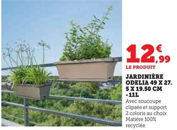 Jardinière Odelia 49 X 27. 5 X 19.50 Cm -11l offre à 12,99€ sur Hyper U