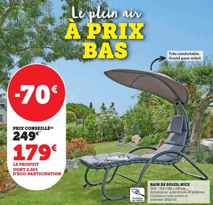 Bain De Soleil Nice  offre à 179€ sur Hyper U