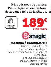 Plancha À Gaz Solia offre à 189€ sur Hyper U