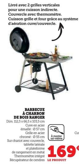 Barbecue À Charbon De Bois Ranger offre à 169€ sur Super U
