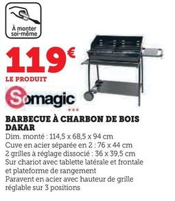 Somagic - Barbecue À Charbon De Bois Dakar offre à 119€ sur Super U