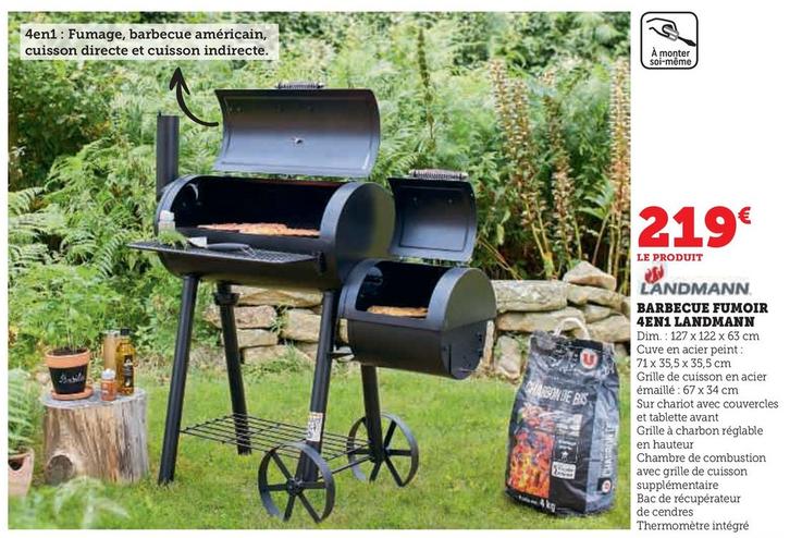 Landmann - Barbecue Fumoir 4en1 Landmann offre à 219€ sur Super U