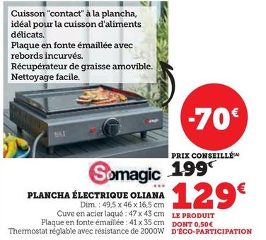 Somagic - Plancha Électrique Oliana  offre à 129€ sur Super U