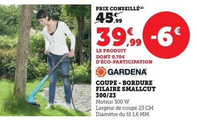 Gardena - Coupe-bordure Filaire Smallcut 300/23 offre à 39,99€ sur Super U