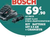 Kit Batterie 18v 2.5 Ah + Chargeur offre à 69,9€ sur Super U