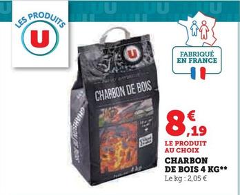 U - Charbon De Bois 4 Kg offre à 8,19€ sur Super U