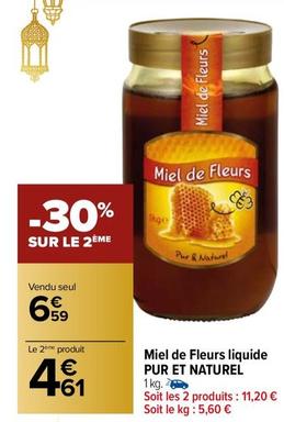Miel de fleurs offre sur Carrefour Market