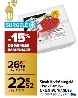 Steak haché offre sur Carrefour Market