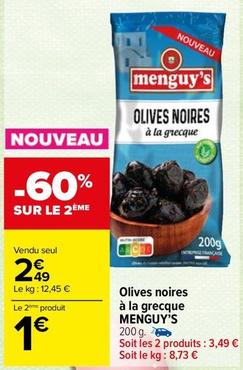 Olives noires offre sur Carrefour Market