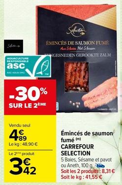Saumon fumé offre sur Carrefour Market