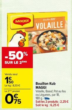 Bouillon de poulet offre sur Carrefour Market