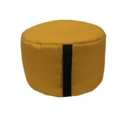 pouf rond easy for life ⌀48 x h.27 cm jaune cumin