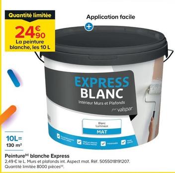 Peinture(a) Blanche Express offre à 24,9€ sur Castorama