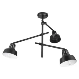 Goodhome - Plafonnier 3 Lumières E14 10w Yarra Noir Mat L.60 X L.52 X H.51 Cm