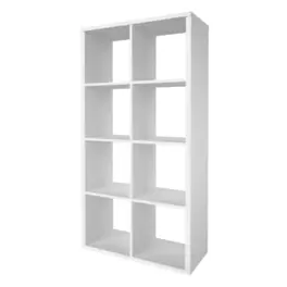 Étagère Modulable 8 Cubes Goodhome Mixxit Blanc