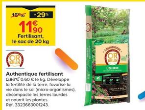 Authentique Fertilisant offre à 11,9€ sur Castorama