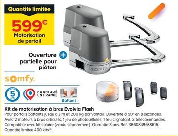 Somfy - Kit De Motorisation À Bras Evolvia Flash