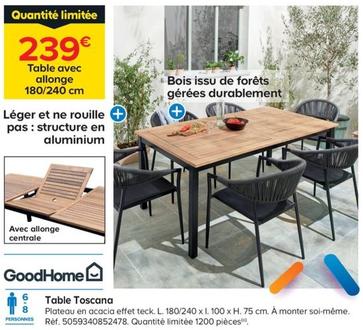 Good Home - Table Toscana offre à 239€ sur Castorama