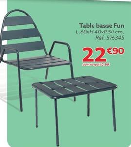 Table Basse Fun offre à 22,9€ sur Gifi