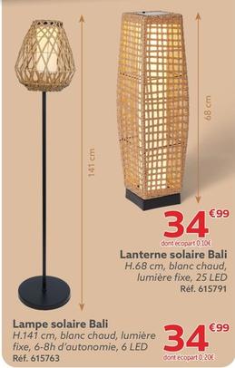 Lanterne Solaire Bali offre à 34,99€ sur Gifi