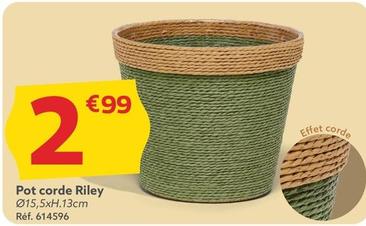 Pot Corde Riley offre à 2,99€ sur Gifi