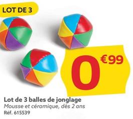 Lot De 3 Balles De Jonglage offre à 0,99€ sur Gifi