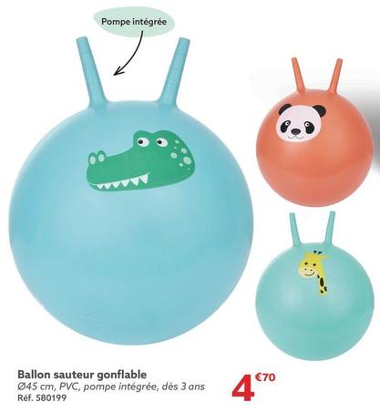 Ballon Sauteur Gonflable offre à 4,7€ sur Gifi