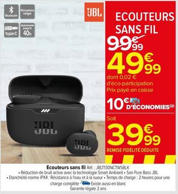 Écouteurs sans fil offre sur Carrefour